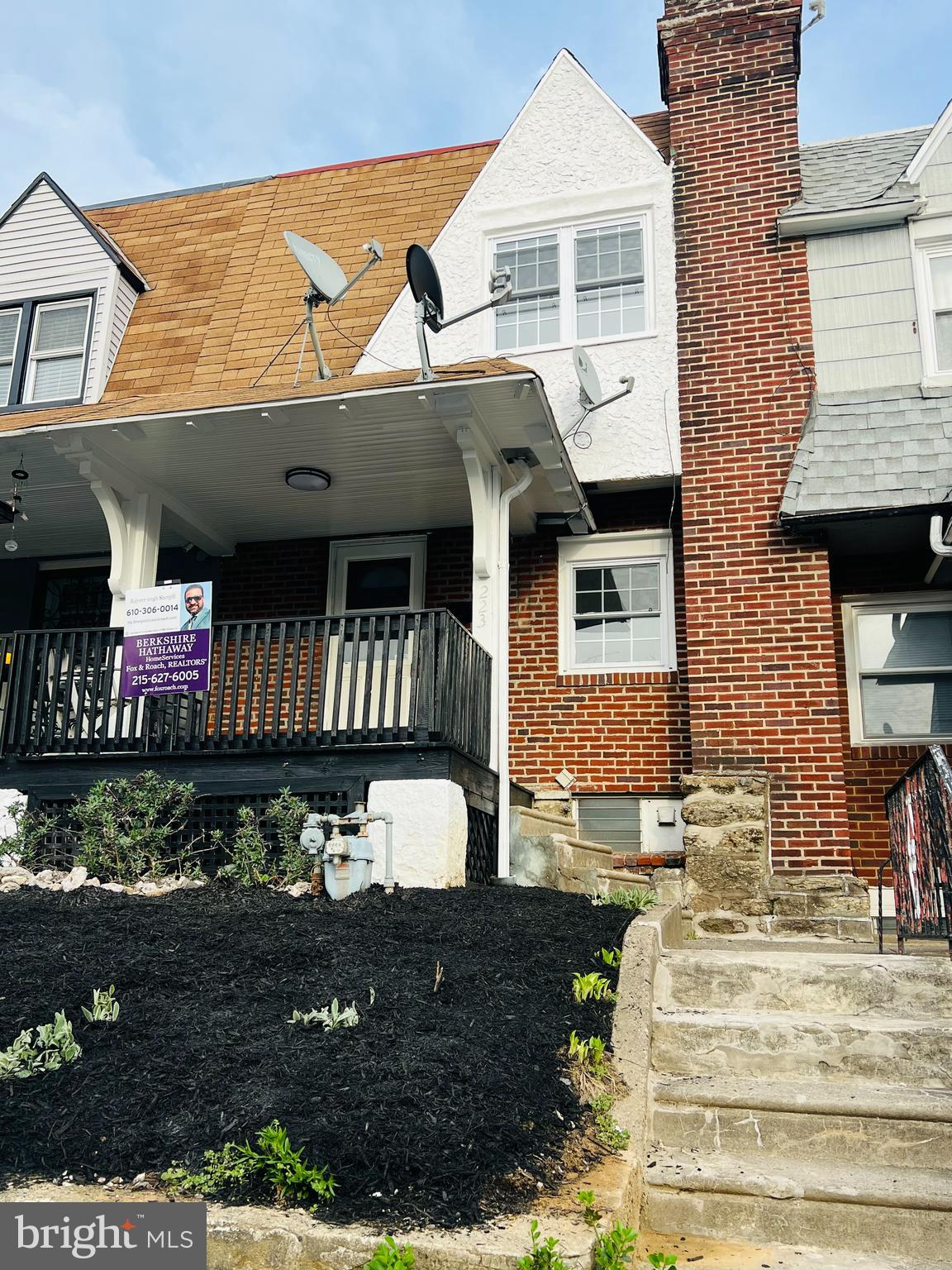 223 Maypole Road Upper Darby, PA 19082 - Photo 1 of 48 a front view of a house with a balcony