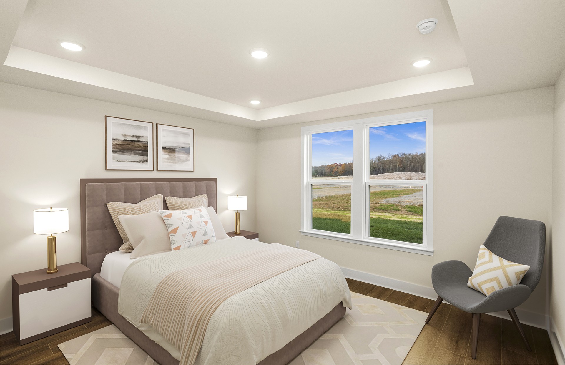 537 Scarlet Oak Road Lebanon, TN 37090 - Photo 12 of 38 a bedroom with a bed and a large window