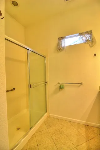 a view of a door and a window