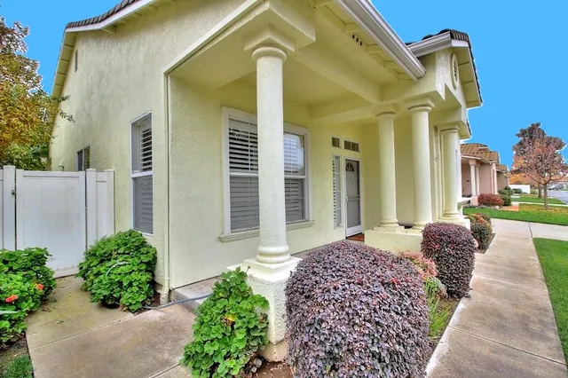 a front view of a house