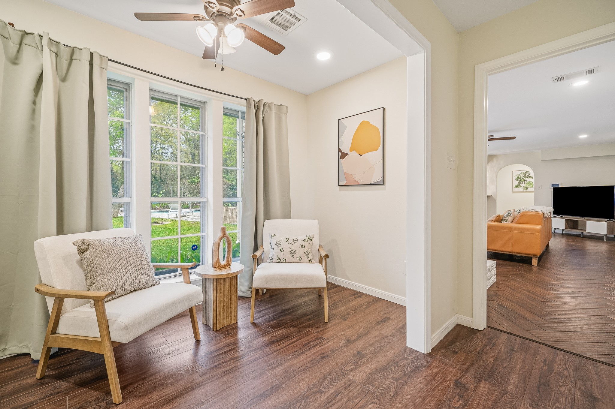 16811 Waycreek Road Houston, TX 77068 - Photo 33 of 50 a living room with furniture and a large window