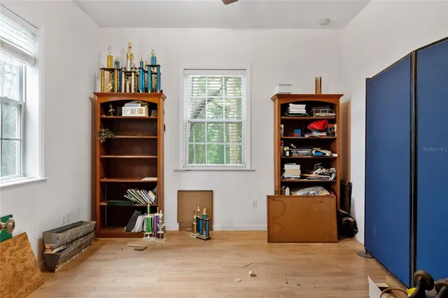 a view of a bathroom from the hallway