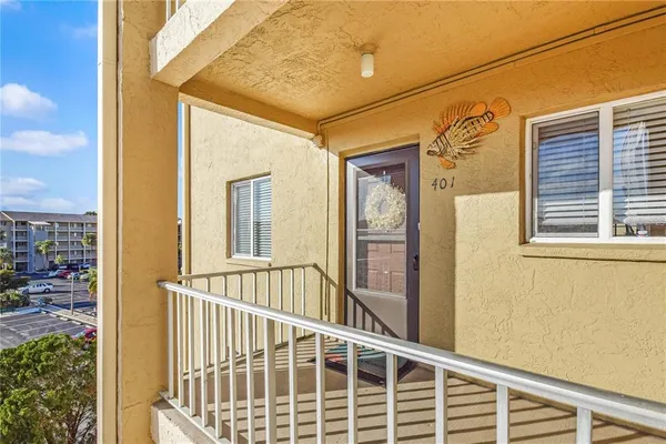 a view of a balcony