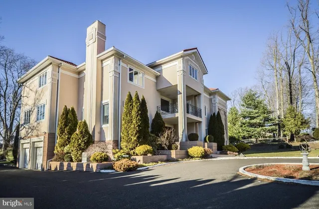 a front view of a building with street view