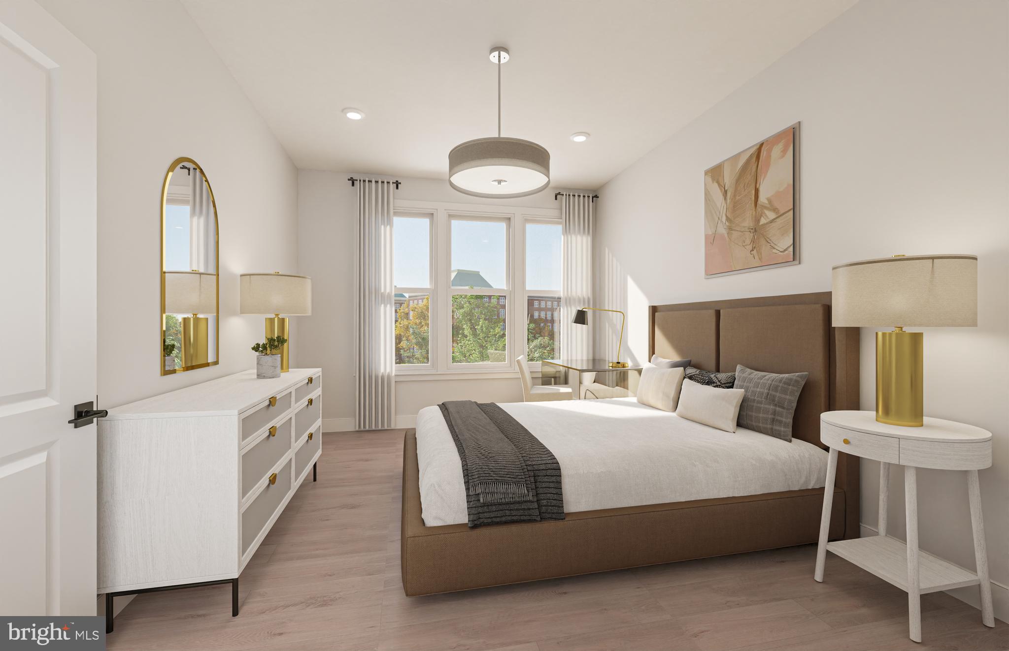 1121 Fortune Terrace, Unit 5 Potomac, MD 20854 - Photo 9 of 12 Secondary Bedroom - Rendering