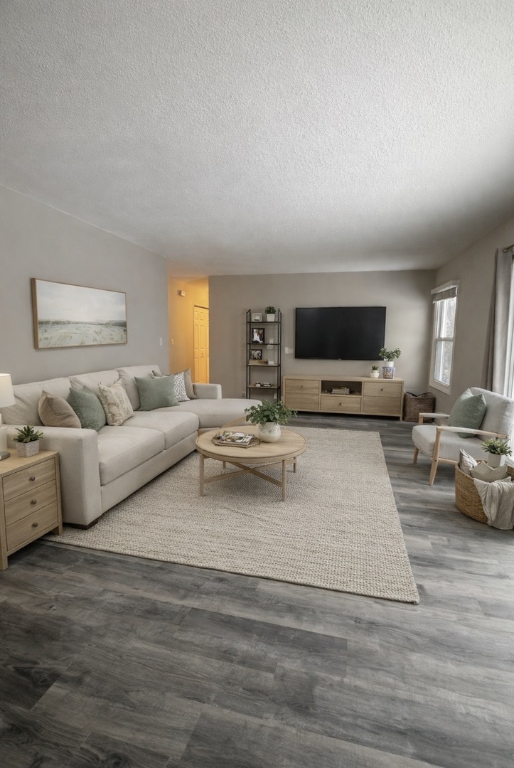 2490 Ridge Avenue Aurora, IL 60504 - Photo 12 of 25 a living room with furniture and a flat screen tv