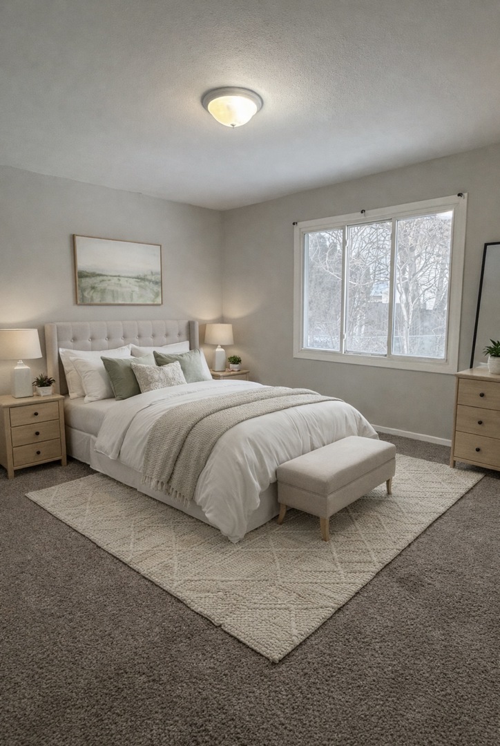 2490 Ridge Avenue Aurora, IL 60504 - Photo 19 of 25 a spacious bedroom with a bed and a large window