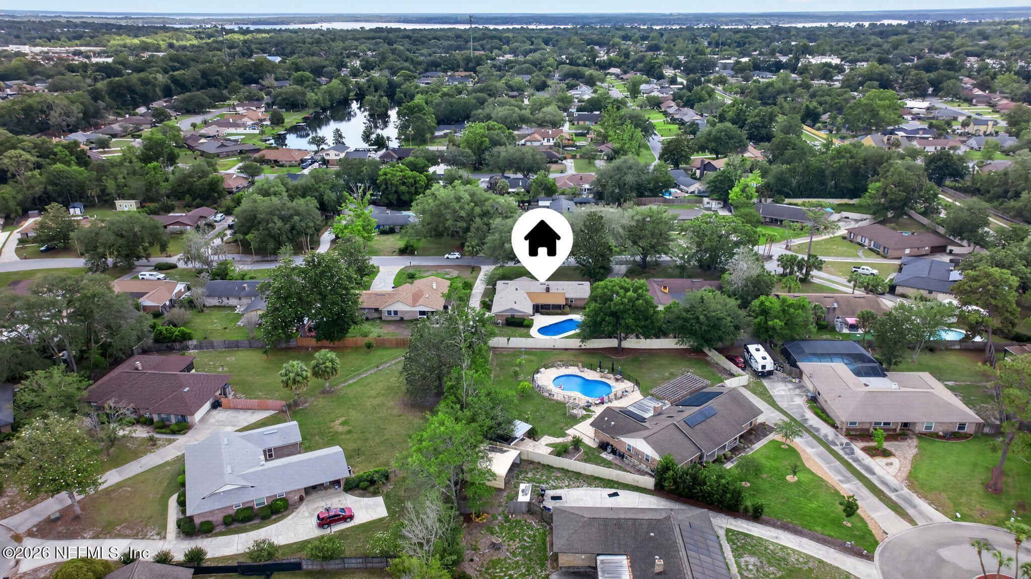 138 Ridgefield Court Orange Park, FL 32065 - Photo 62 of 64 an aerial view of residential houses with outdoor space
