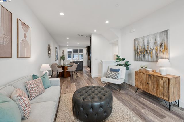 a living room with furniture and a couch