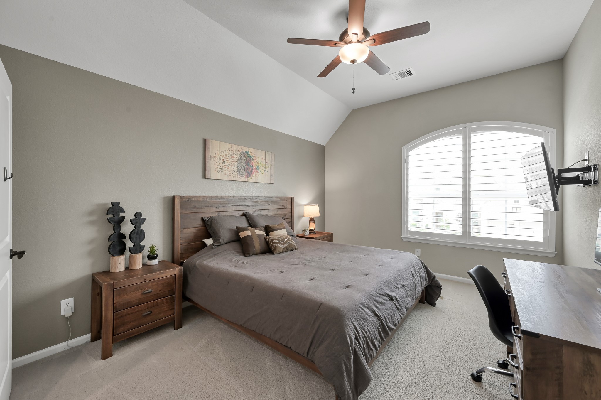 25015 Karacabey Court Spring, TX 77389 - Photo 33 of 49 Upstairs bedroom 1- just off the flex room. This bedroom has a full bathroom ensuite.