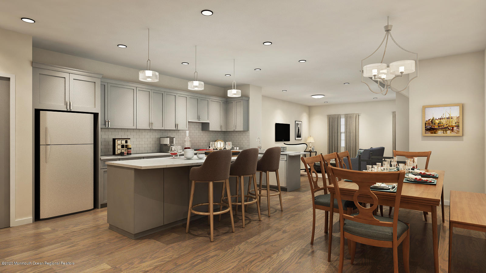 308 Virtue Road Brick, NJ 08723 - Photo 2 of 8 a large kitchen with a table and chairs