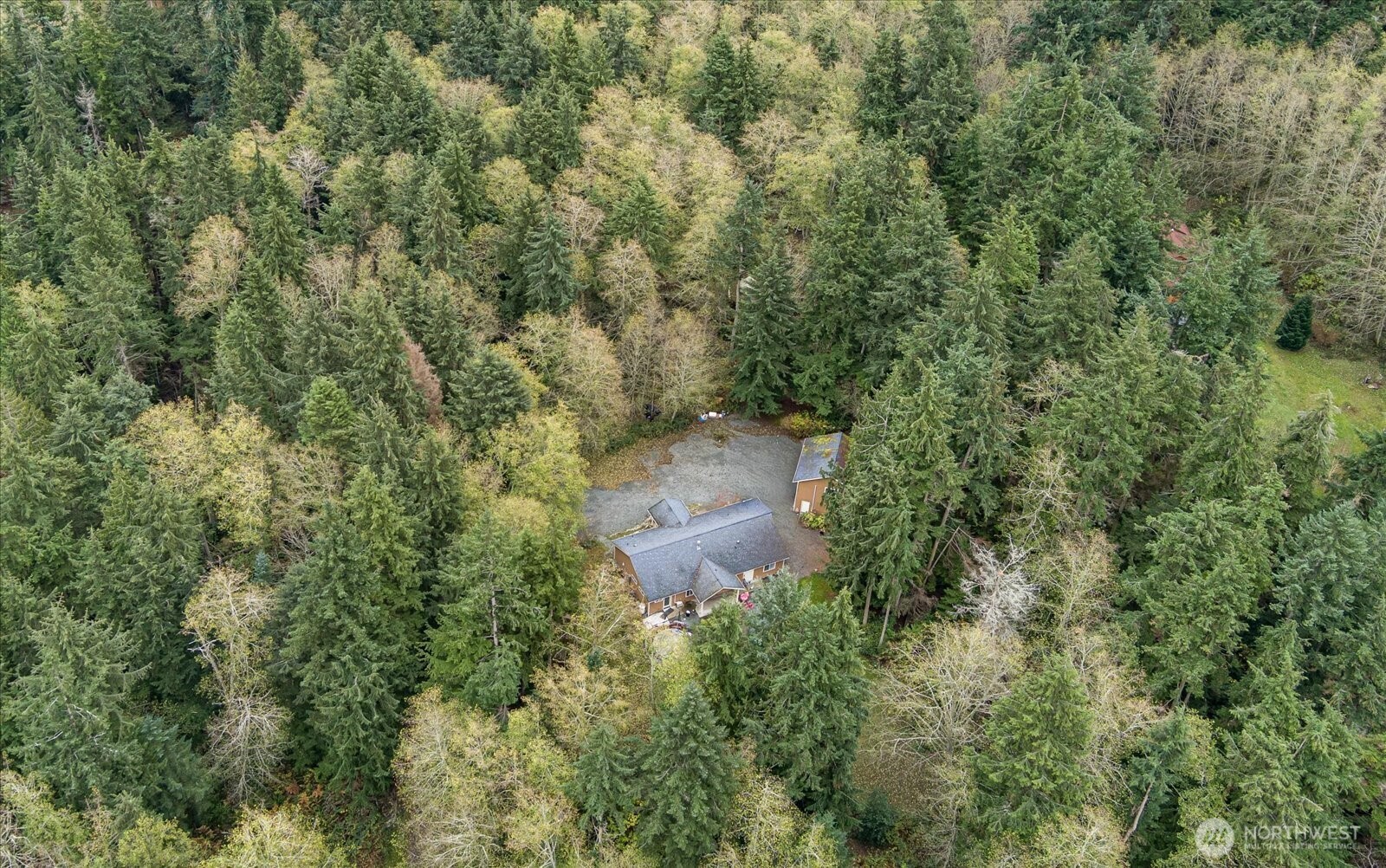 2013 Goss Ridge Road Freeland, WA 98249 - Photo 15 of 24 an aerial view of residential house with outdoor space and trees all around