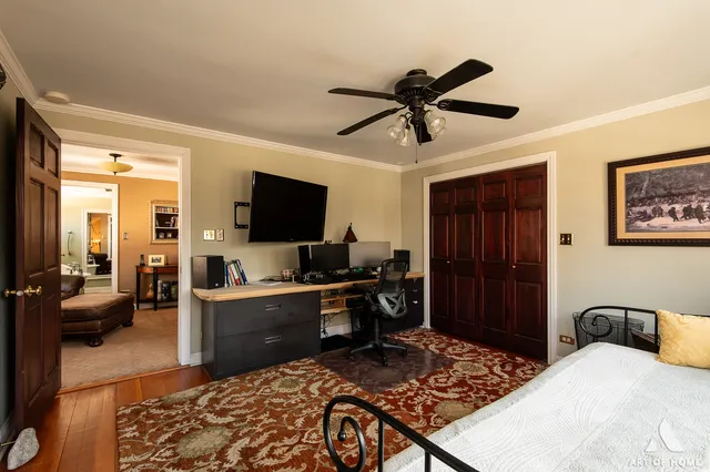 a living room with a couch and a flat screen tv