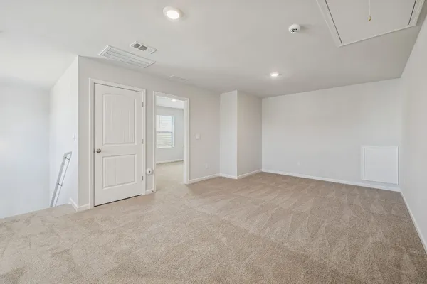 a view of an empty room