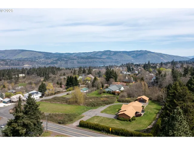 a view of a lake with a mountain