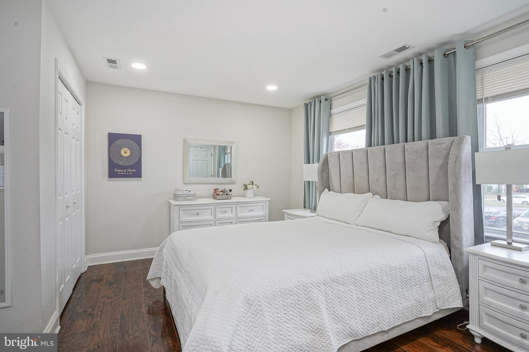 48 Memphis Court Sicklerville, NJ 08081 - Photo 14 of 28 a bedroom with a bed and a night stand