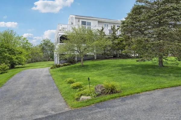 a view of a backyard with a garden