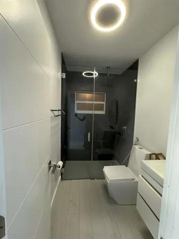 a view of a door with an carpet