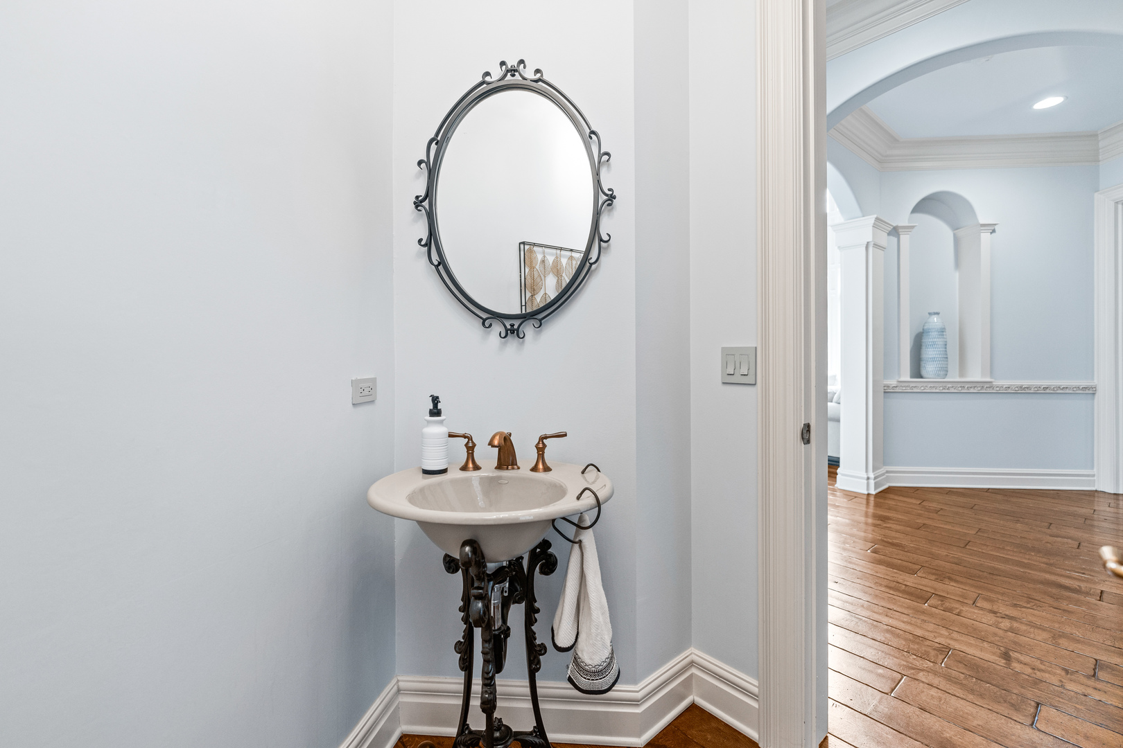 5N155 Prairie Rose Drive St. Charles, IL 60175 - Photo 44 of 148 a bathroom with a sink and a mirror