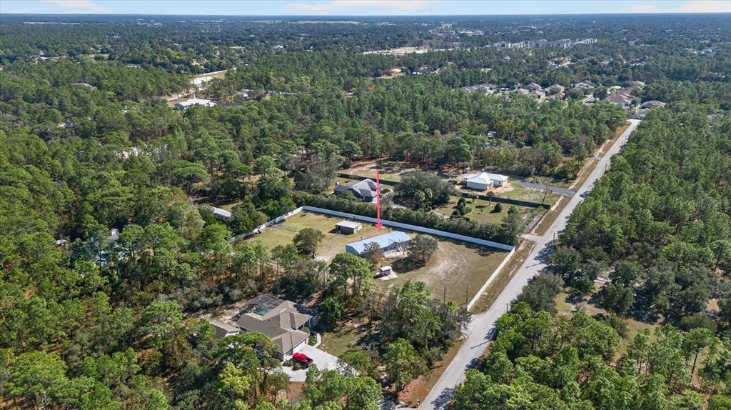 5280 Golddust Road Spring Hill, FL 34609 - Photo 2 of 41 an aerial view of a forest with houses