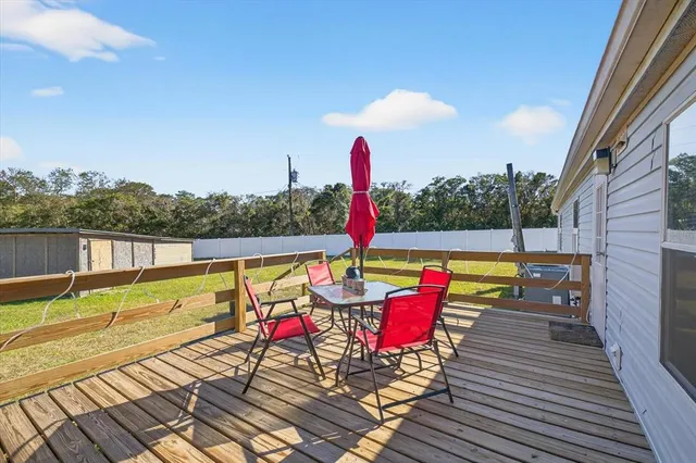 a view of outdoor space with seating area