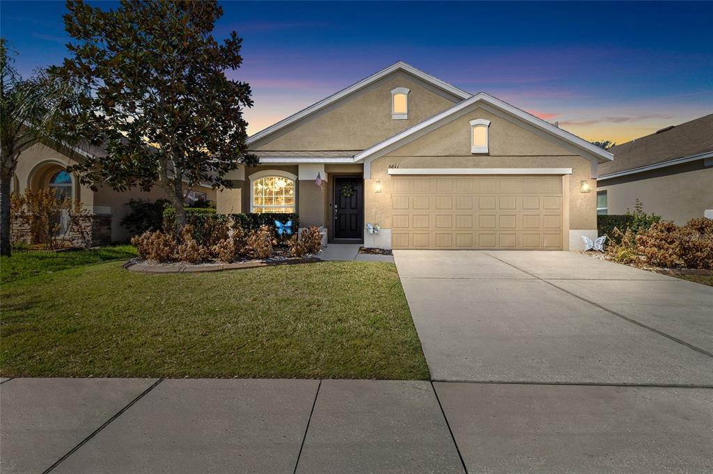 6641 Boulder Run Loop Wesley Chapel, FL 33545 - Photo 3 of 43 a front view of a house with a yard