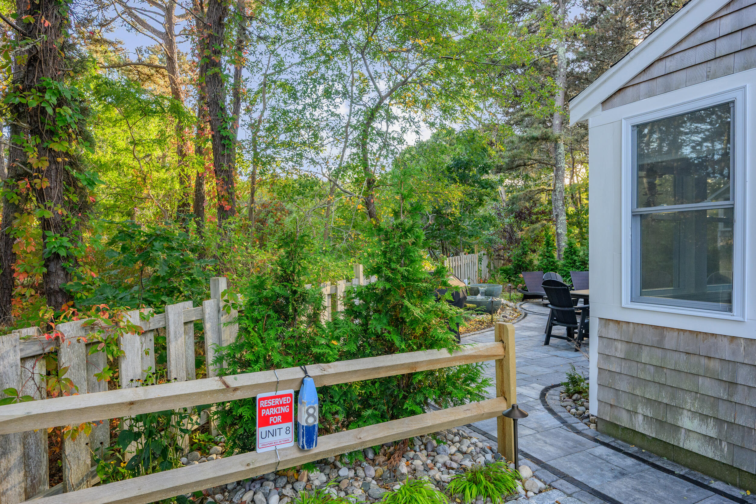 82 Shore Road, Unit 8 Truro, MA 02666 - Photo 21 of 40 a view of a bench in the balcony