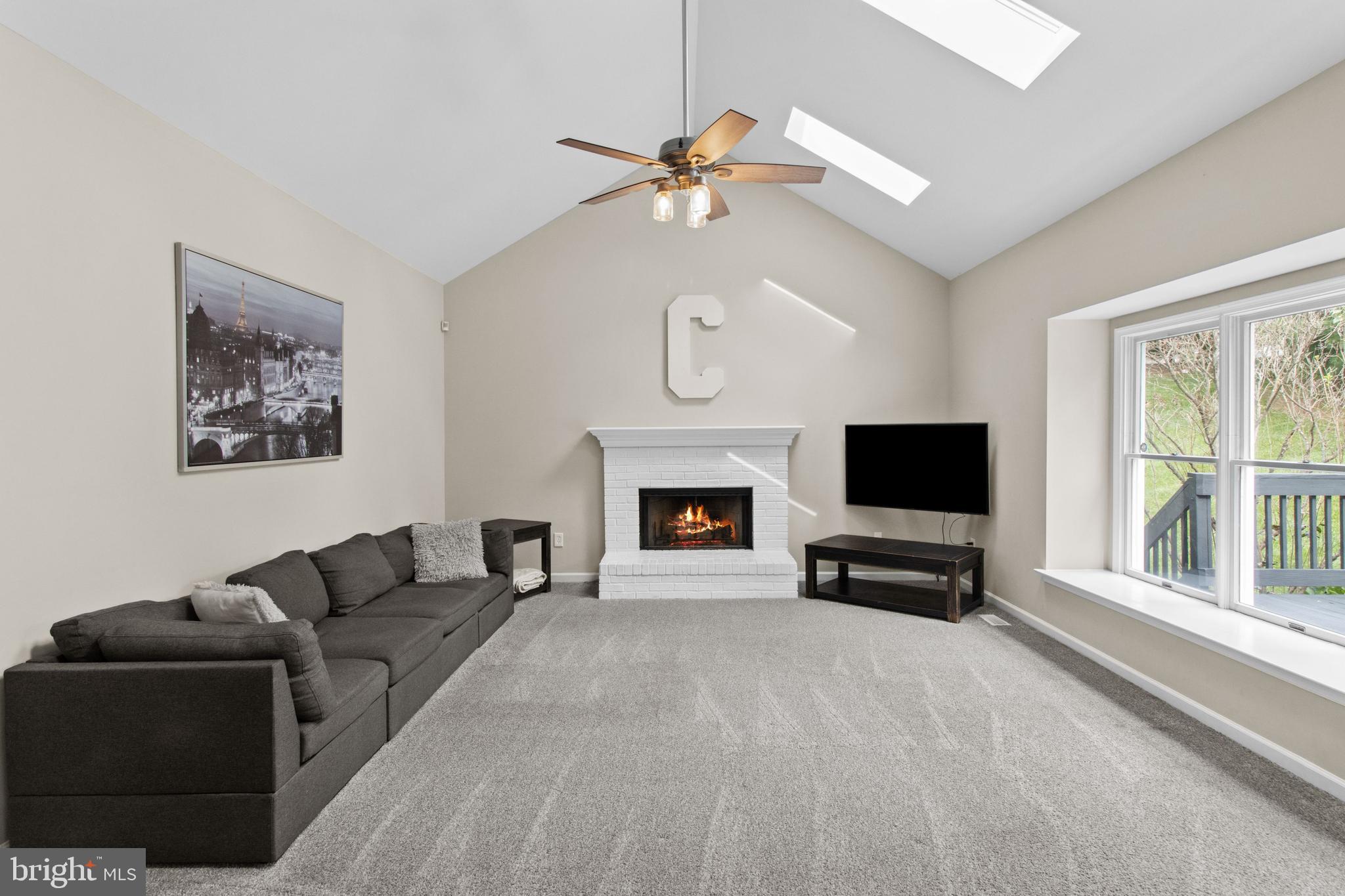 324 Windy Run Road Doylestown, PA 18901 - Photo 17 of 51 Family Room with Fireplace and Vaulted Ceiling