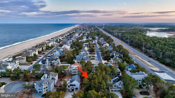 a view of a city with sunset