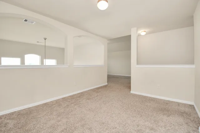 a view of an empty room