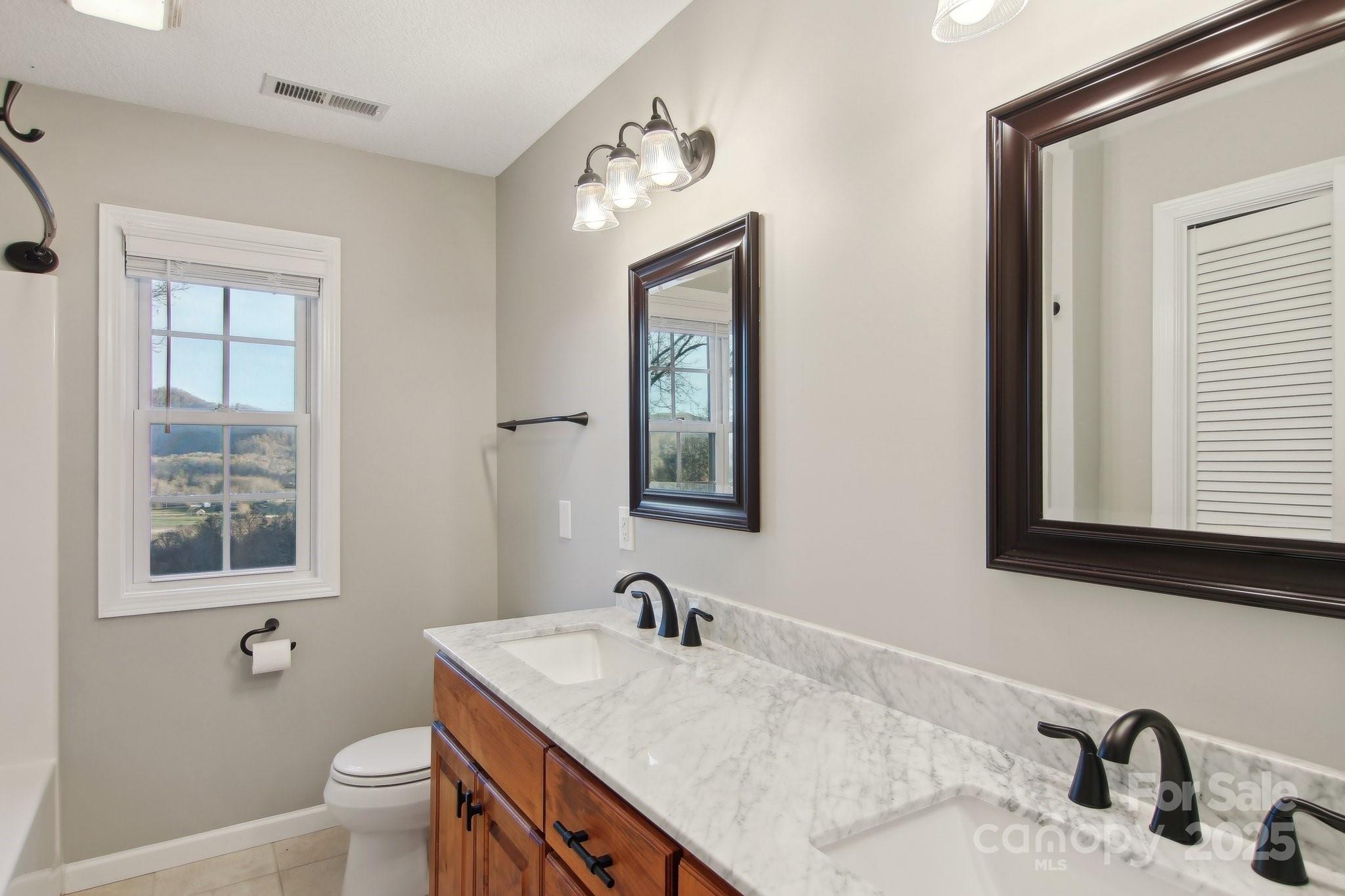 76 Eastern Sky Drive Canton, NC 28716 - Photo 32 of 48 a bathroom with a sink a toilet and a window