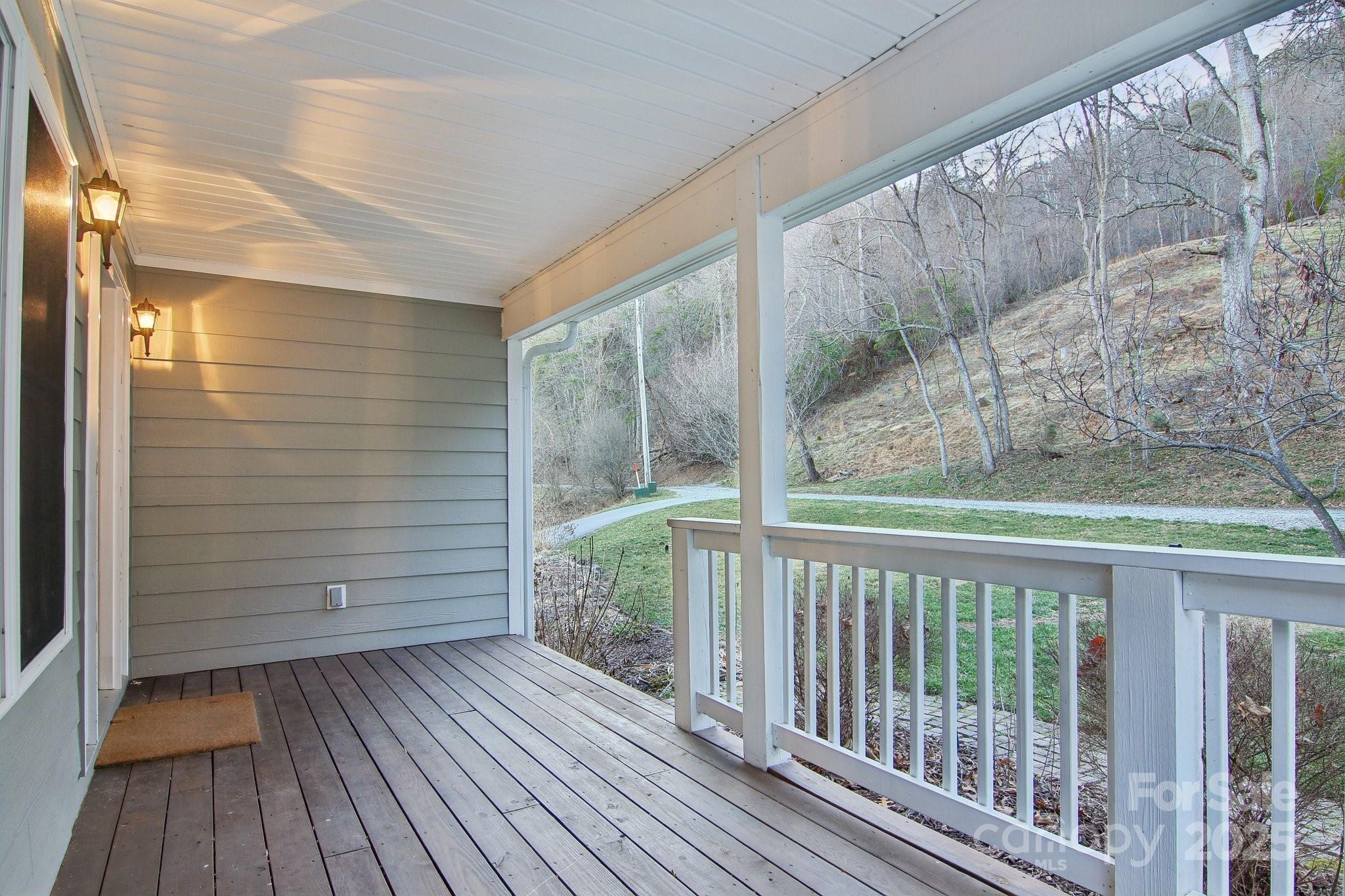 76 Eastern Sky Drive Canton, NC 28716 - Photo 7 of 48 a view of wooden balcony