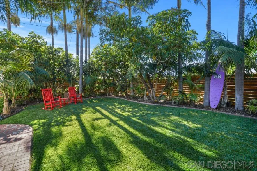 1161 Balour Drive Encinitas, CA 92024 - Photo 45 of 48 a view of a backyard with palm trees