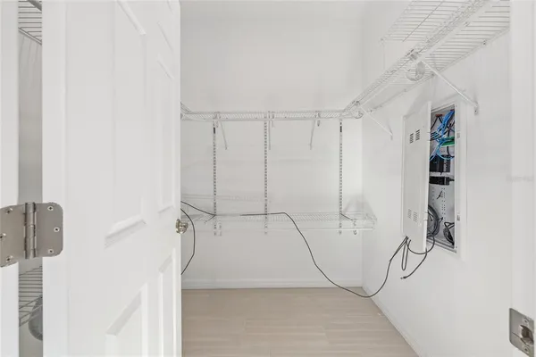 a view of a livingroom with a flat screen tv