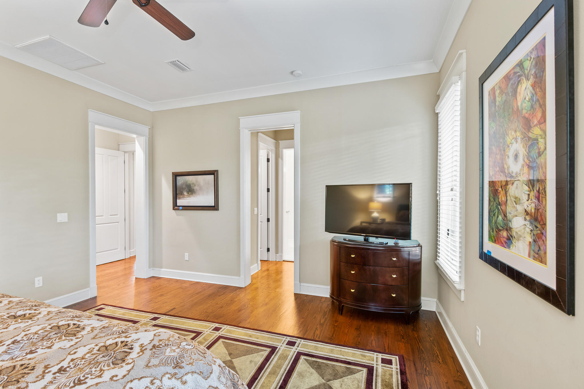 106 Okeechobee West Santa Rosa Beach, FL 32459 - Photo 20 of 53 a living room with furniture and a flat screen tv