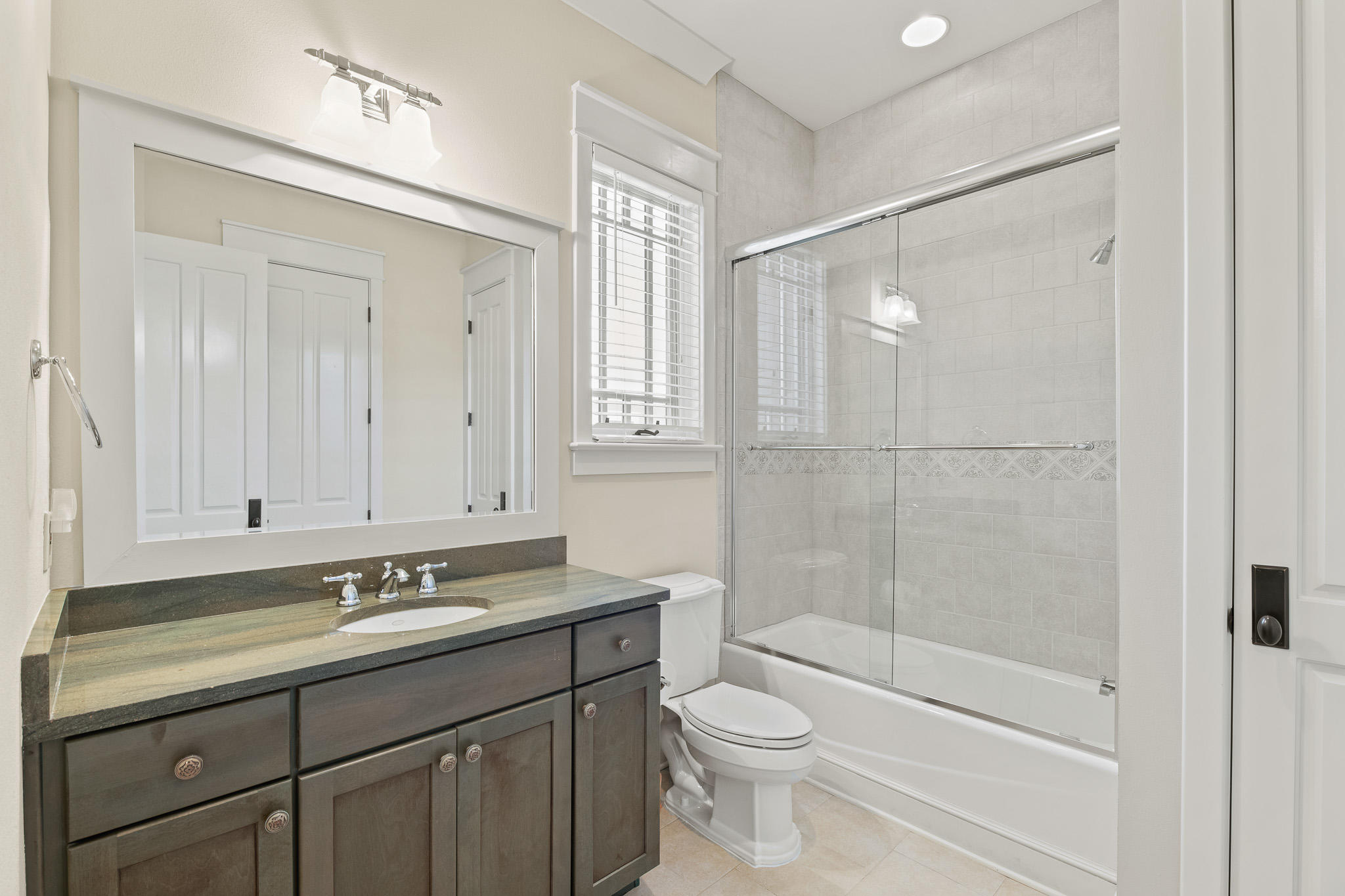 106 Okeechobee West Santa Rosa Beach, FL 32459 - Photo 34 of 53 a bathroom with a sink a toilet and shower