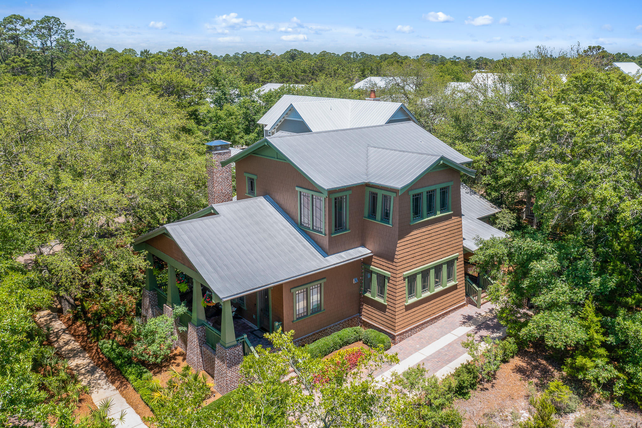 106 Okeechobee West Santa Rosa Beach, FL 32459 - Photo 45 of 53 an aerial view of a house with a yard