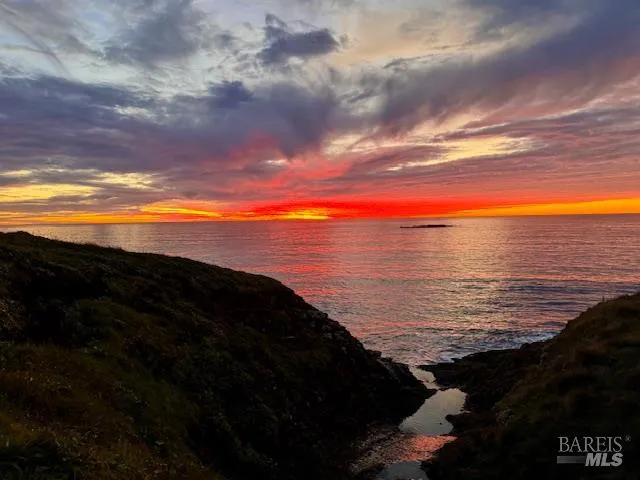 a view of an ocean and beach