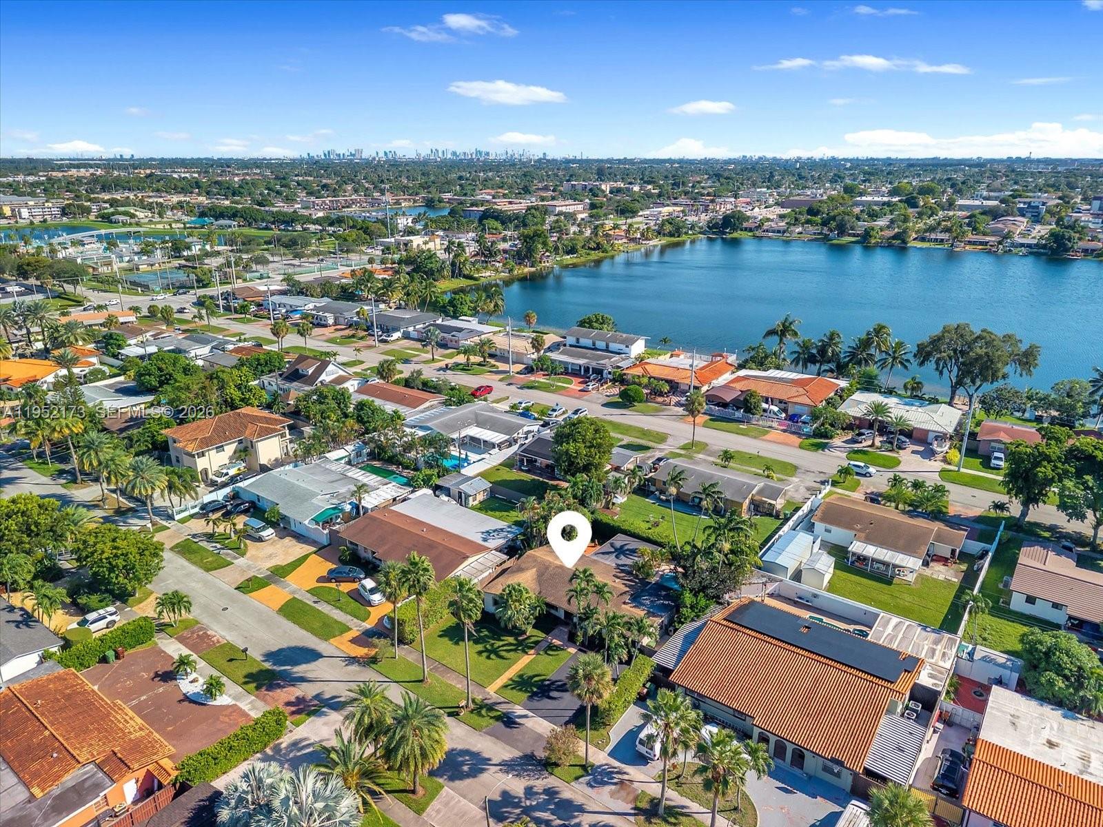 1300 West 77th Street Hialeah, FL 33014 - Photo 40 of 41 an aerial view of a houses with a lake view