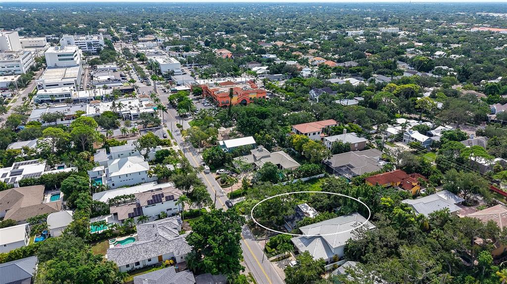 1702 Hillview Street Sarasota, FL 34239 - Photo 56 of 67 an aerial view of residential houses with city view