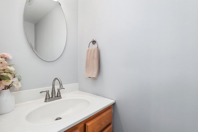 43 North Oltendorf Road Streamwood, IL 60107 - Photo 12 of 22 a bathroom with a sink and a mirror