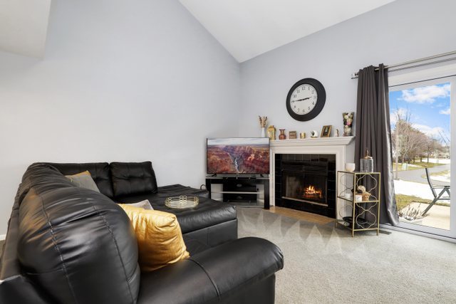 43 North Oltendorf Road Streamwood, IL 60107 - Photo 9 of 22 a living room with furniture and a fireplace