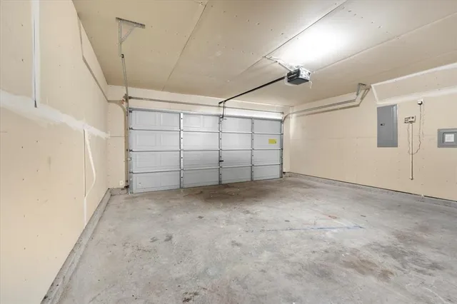 a view of a garage