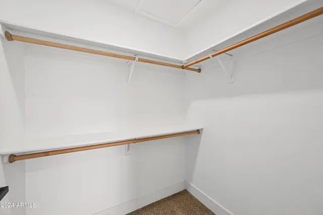 a view of small space with closet