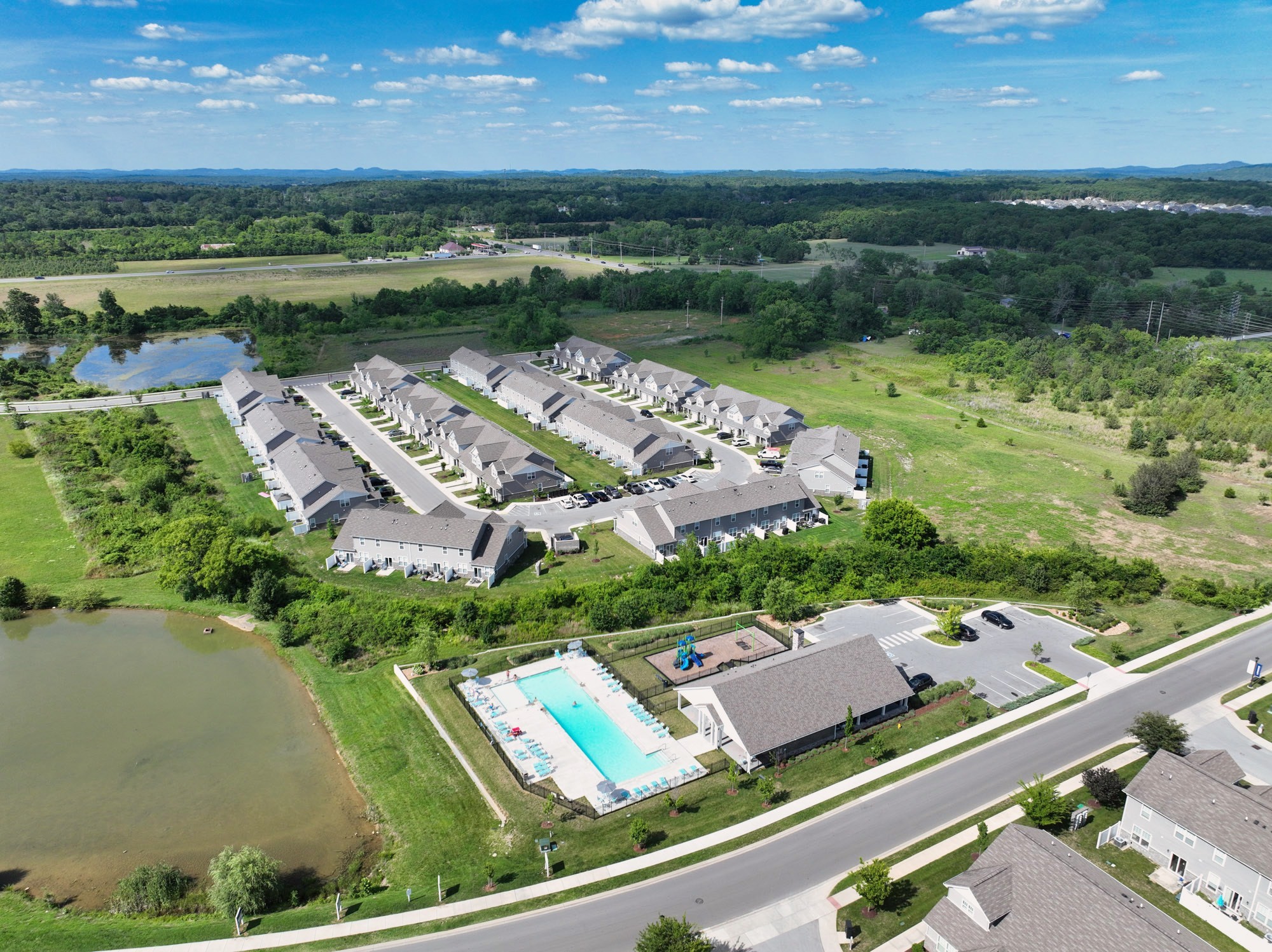 704 Mickelson Way Lebanon, TN 37087 - Photo 38 of 38 an aerial view of a house with a lake view