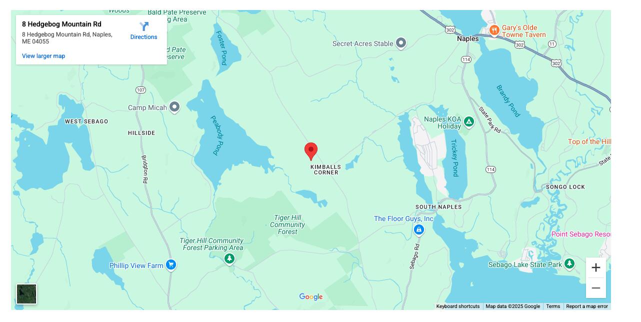 8 Hedgebog Mountain Road Naples, ME 04055 - Photo 33 of 33 Google Map 2
