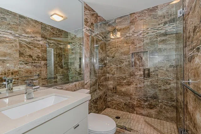 a view of a building from the balcony