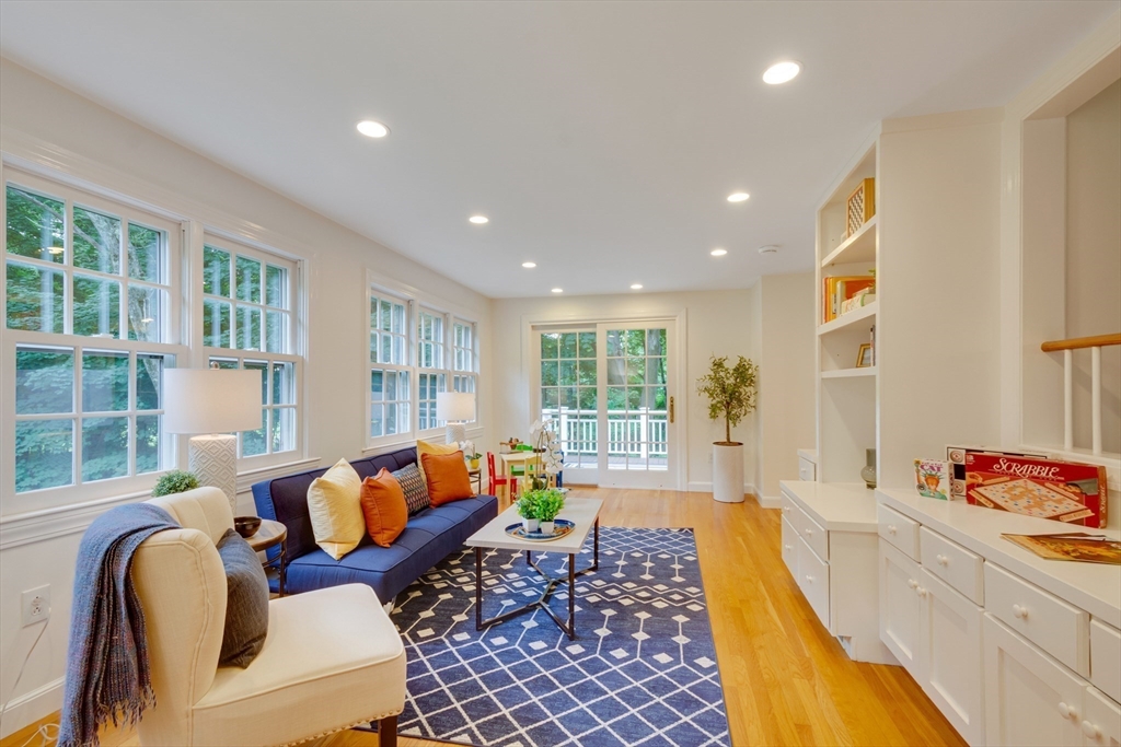 24 Beaver Pond Road Lincoln, MA 01773 - Photo 11 of 35 a living room with furniture and floor to ceiling windows