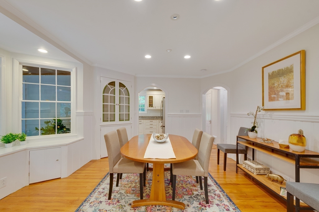 24 Beaver Pond Road Lincoln, MA 01773 - Photo 10 of 35 a view of a dining room with furniture window and wooden floor