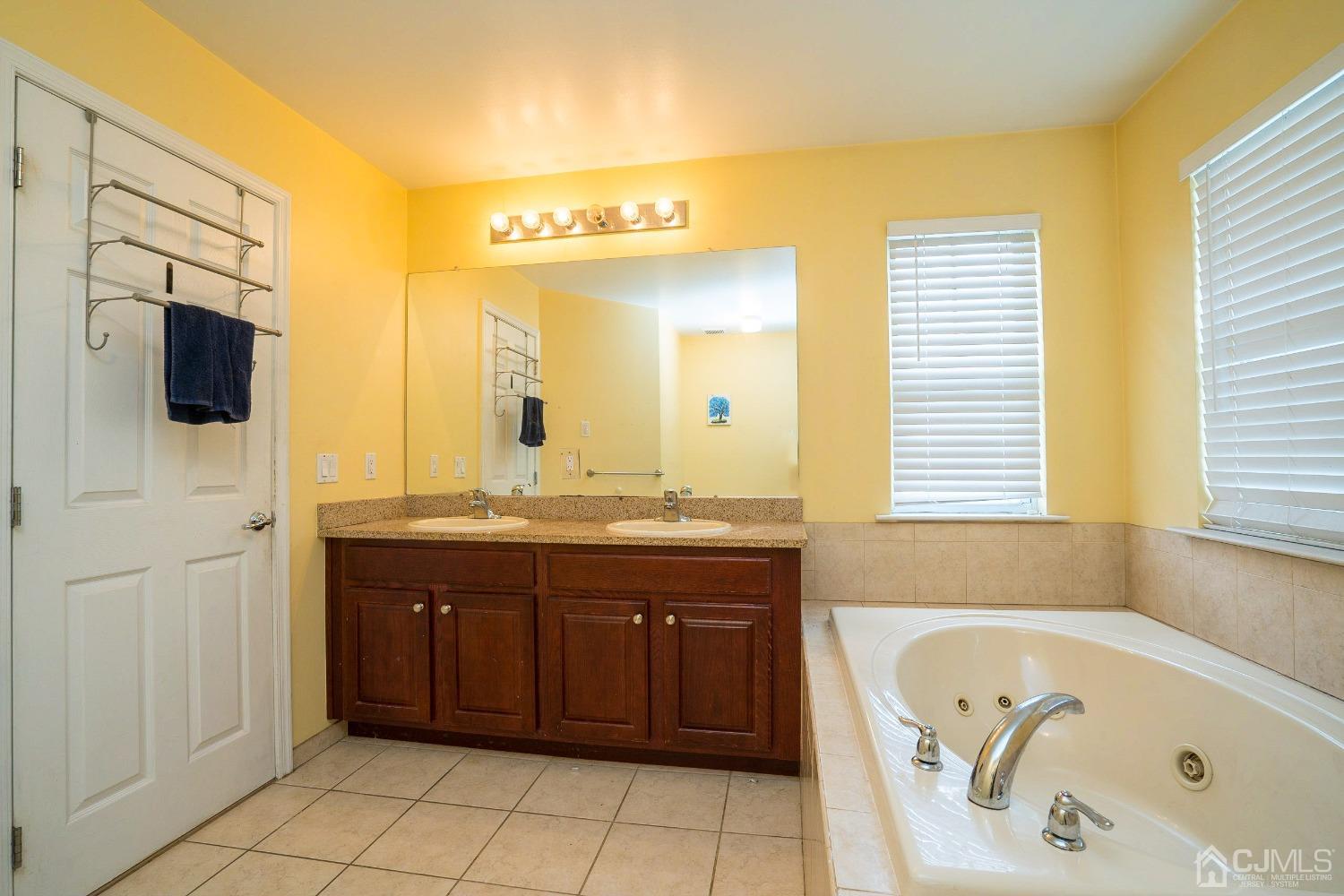8 Maxwell Road Monroe Township, NJ 08831 - Photo 18 of 40 a spacious bathroom with a tub sink and mirror